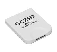 Naroote Card Reader For Camera Memory Card, Computer Memory Card Readers Card Reader GC2SD Card Reader Micro Storage Card Adapter For Wii Micro Storage (White)