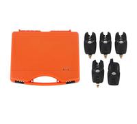 Naroote Carp Fishing Alarm Indicator Set, Adjustable Volume Sensitivity with Dual Sound Visual Alerts, Water Resistant for Shore Riverbank Sea Fishing