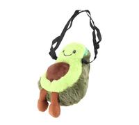 Naroote Cartoon Avocado Plush Shoulder Bag Fluffy Material Closure Design 5.11 * 8.66 * 1.96 Inch Suitable for Girls and Kids Easy to Attract Attention (Green)