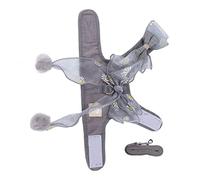 Naroote Cat Harness Set Breathable Fairy Vest Leash D-Ring Design for Walking Outdoor, Nylon Mesh Cat Rope for Pet Harness, Vest for Small Medium Cats/Kittens (S)