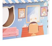 Naroote Cat House with Catnip Durable Lightweight Cardboard Cat Play House, Promotes Health and Natural Instincts, Ideal for Owners (Salon Design)