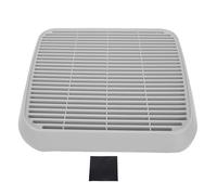 Naroote Cat Litter Box Step, Sturdy Plastic Mat with Splash Guard Edge, for Filtering Cat Litter and Keeping Floor Clean, Universal Design for Various Sizes (Light Gray)