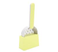 Naroote Cat Litter Scoop Durable Long Handle Poop Shovel for Kittens, for All Cat Litter Boxes, ABS Gray Green 26.4x11cm/10.3x4.3in