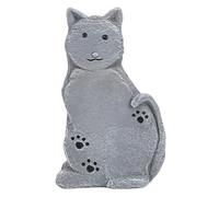 Naroote Cat Memorial Statue, Resin Pet Grave Marker for Garden Yard Outdoor, with Personalized Engraving for Sympathy