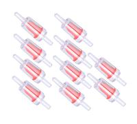 Naroote Check Valve 4mm PP Air Pump Aquarium One Way Water Stop Valve 10 Pcs for Fish Tank (4mm red)