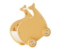 Naroote Children Shopping Cart, Kids Shopping Trolley Easy Moving Cute Large Capacity Lightweight Simple Design Plastic for Home (Type 2 Yellow)