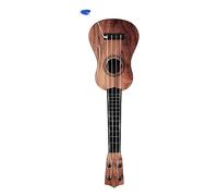 Naroote Children Ukulele, Compact Toddler Toddler Educational Ukulele Easy to Play 4 Strings Long Life Plastic for Birthday Gifts (Dark)