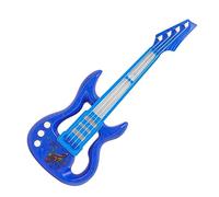 Naroote Children's Guitar, Portable Guitar Piano Plastic Toy Multifunctional Nice Colors Easy Playing Promote Learning Outdoors (Blue)