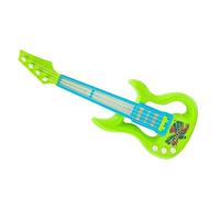 Naroote Children's Guitar, Portable Guitar Piano Plastic Toy Multifunctional Nice Colors Easy Playing Promote Learning Outdoors (Green)
