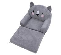 Naroote Children's Sofa, Toddler Chair Cartoon Style Foldable Portable Colors for Television -Watching (2 Tier)
