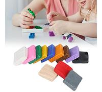 Naroote Clay Polymer Craft Set, Soft and Tacky Modeling Clay for DIY Projects, Ideal for Kids' Creative Learning Activities, 12 Colors Included