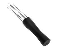 Naroote Coffee Powder Hand Tamper Distributor Efficiently Reduces Overflow for Home Use, Durable Stainless Steel + Aluminum Alloy Coffee Stirrer Needle for All Portafilters