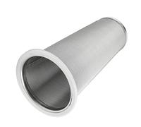Naroote Cold Brew Coffee Filter, Stainless Steel Cone Coffee Infuser, Reusable Mesh Strainer with Silicone Seal & Leakproof, Ideal for Mason Jars (8 * 15cm)