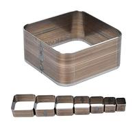 Naroote Compact 7PCS 20-50MM Leather Craft Square Die Cutter with Imported Vane/Wing for Rapid Prototyping, Leather Cutting Die for DIY Handmade Belt Punching Knife Suitable for Wallet and Belt