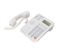 Naroote Corded Telephone Powerful Memory Function Clear Display for Office Hotel with Caller ID 8.3x6.3x3.7in (White)
