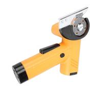 Naroote Cordless Electric Scissors, Rechargeable Battery Powered Scissors, LED Screen Cutting Tool with Efficient Design, Ideal for Cutting Cardboard, Leather, Plastic, Canvas, Carpet & (Yellow)