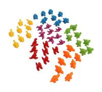 Naroote Counting Dinosaurs Toys, Counting Dinosaurs Matching Game Plastic 6pcs Sorting Bowls Fine Making for Color Classification