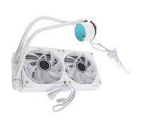 Naroote CPU Cooling Fan, Low Noise PWM Control Powerful CPU Liquid Cooler for LGA2066 2011 1151 1150 1155 (White)