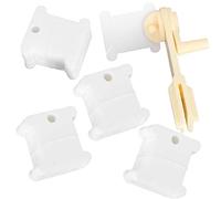 Naroote Cross Stitch Winding Board, 120Pcs DIY Sewing Accessories, Hand Cranked Yarn Winder Board, Ideal for Knitting, Embroidery & Craft Storage Organization