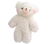 Naroote Cute Bear Plush Toy, Small Pearl Velvet Soft Animal Plushie Doll, Multifunctional Keychain with PP Cotton Filling, Ideal for Kindergarten Kids Gifts