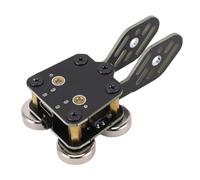 Naroote CW Key, Quick Response Double Paddle Morse Code Key with Magnetic Base, 3.5mm Jack Type C Port for Smartphone Computer Ham Radio