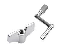 Naroote Cymbal, Drum Cymbals Felts, Nuts, Sleeves and Drum Keys with a Uniform Inner Diameter of 10mm Felts for Drummers Looking to Enhance Their Performance and Protect Their Gear (Black)