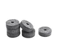 Naroote Cymbal, Drum Cymbals Felts, Nuts, Sleeves and Drum Keys with a Uniform Inner Diameter of 10mm Felts for Drummers Looking to Enhance Their Performance and Protect Their Gear (Grey)