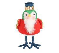 Naroote Decorative Birds, Christmas Decor Christmas Birds Table Decorations Cute Vivid Plush Xmas Fabric Birds Table Top Ornaments (Type 3)