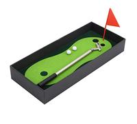 Naroote Desktop Golf Game, 24. 5x10. 5x3. 5cm golf pen set Desk Golf Mini Golf Practice Kit with Flag and Mini Balls for Office and Home Entertainment
