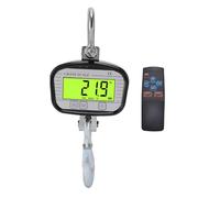 Naroote Digital Crane Scale, Heavy Duty Aluminum Digital Hanging Scale with LCD Screen & Remote Controller, Backlight Function, Accurate Measurement for Fishing Farm Construction (1500KG)