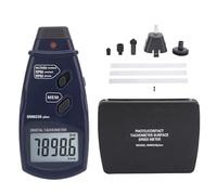 Naroote Digital Tachometer, 2 in 1 Handheld Tachometer with Large Lcd Display & Memory Function, Accurate Measurement, 0.8 Seconds Sampling Time, for Vehicles, Aircraft, Ships