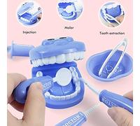 Naroote Doctor Role Playing Toy Dentists Kit with 9 Dentist Tools, Children's Educational Toys for Parties, Parent-child Communication, Plastic (Narootepg7941b8ht-10274328)