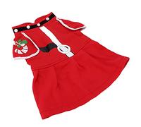 Naroote Dog Christmas Costume, Warm Soft Comfortable Festive Vest, Cute Buckle Pet Apparel with Festive Design, Ideal for Small Medium Dogs, Christmas & Halloween Parties (M)