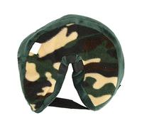 Naroote Dog Cone Soft Inflatable Protective Collar for Post Surgery Recovery for Dogs and Cats - Comfortable PVC and Fleece - 1 Count (Camo Hook and Hoop Fasteners L)