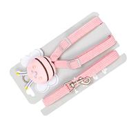 Naroote Dog Harness, Pet Harness Leash Set Adjustable Skin Friendly Cute Bee Decoration Comfortable Safety for Outdoor (1.0CM)