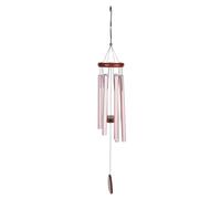 Naroote Dog Memorial Gifts, Aluminum Tube Soothing Melody Easy To Install Sturdy Dog Memorial Wind Chimes for Gardens (Pink, 37 Inch)