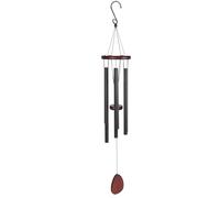 Naroote Dog Memorial Gifts, Aluminum Tube Soothing Melody Easy To Install Sturdy Dog Memorial Wind Chimes for Gardens (Thin Black, 32 Inch)