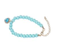 Naroote Dog Necklace, Elegant Petty Pet Chain Necklace for the Party for Daily (Lake Blue (WOOF: Approx. 101.6cm / 40in))