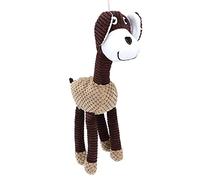 Naroote Dog Toys For Aggressive Chewers, Puppy Toys Dog Stuffed Animals Play Pet Puppy Molar Training Sound To Keep Them Busy For Small, Medium, and Large (Brown)