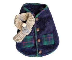 Naroote Dog Winter Clothes Cozy and Warm for Small Dogs, Thickened Fabric Pet Clothing for Bichon Frise Pomeranian Poodle, All Year Round Protection (L)