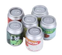 Naroote Dollhouse Beer Cans, Unique Good Looking Dollhouse Can Model Resin Realistic Cartoon for Children Over 3 Years Old