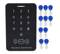 Naroote Door Access Control System Secure Password Keypad Lock for Business Office Factory, PVC Silver, for Home Office Factory Community