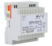 Naroote DR 45 24 Din Rail PSU, 45W AC DC Switching PSU, Industrial Power Source with Overload, Overcurrent & Overvoltage Protection, Ideal for Lighting Equipment, Industrial Control &
