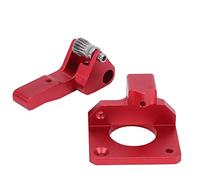 Naroote Dual Gear Extruder High Performance for Ender-3 / CR-10S PRO 3D Printer, Red Aluminium Alloy Extruder Drive Feeder for Enthusiasts and Professionals