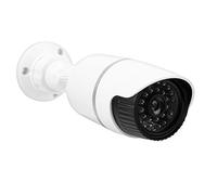Naroote Dummy Security Camera with Flashing Red LED Light - Realistic Simulation with 28 LEDs for Indoor and Outdoor Use - Energy Saving ABS Material - 1 Pack