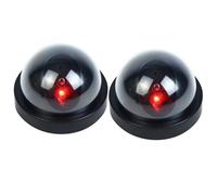 Naroote Dummy Security Camera with Red LED Light Flashing for Home and Business Indoor Outdoor Use 2 Pcs Simulation Cameras