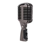 Naroote Dynamic Microphone, Zinc Alloy Retro Cardioid Vocal Microphone with Die Cast Housing & Adjustable Mount, Clear Sound, Ideal for Stage Performances, Recording Studios