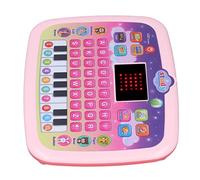 Naroote Early Education Machine, Letter Buttons LED Early Education Machine Attractive Interactive for 3 Years Old + for Children (Pink)