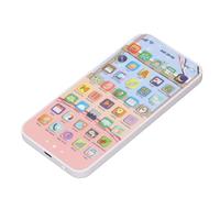 Naroote Early Education Machine Touch Screen 40 Baby Phone Simulation Machine Buttons for Language Learning (Pink)