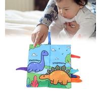 Naroote Educational Cloth Book Made of High Density Cloth, Exquisite Workmanship, Book, for Baby Home Playing with Baby (Dinosaur Pattern)